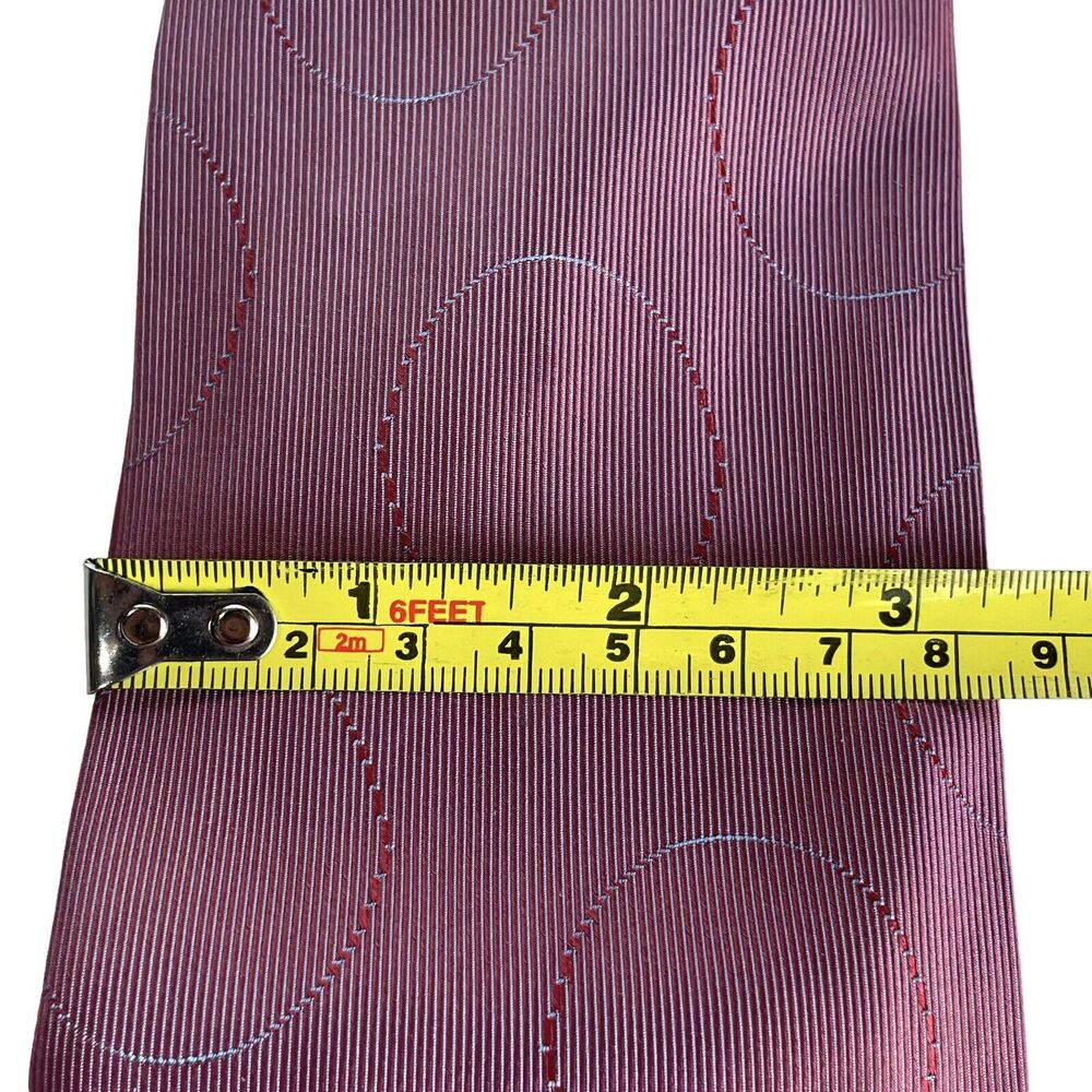 Gucci Men's Lavender & Pink Woven Texture Silk Tie Made in Italy EUC - Picture 3 of 10